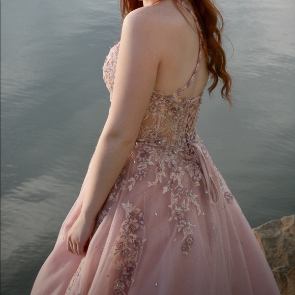 Mori lee rose gold grad dress - Picture 4 of 8